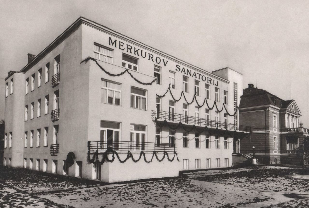 Merkurov sanatorij, Florijanski put (današnja Zajčeva bolnica, Zajčeva ulica), oko 1930. godine